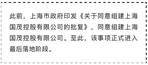 上海市政府批準(zhǔn)設(shè)立新國企，注冊(cè)資本130億元聚焦貿(mào)易經(jīng)紀(jì)